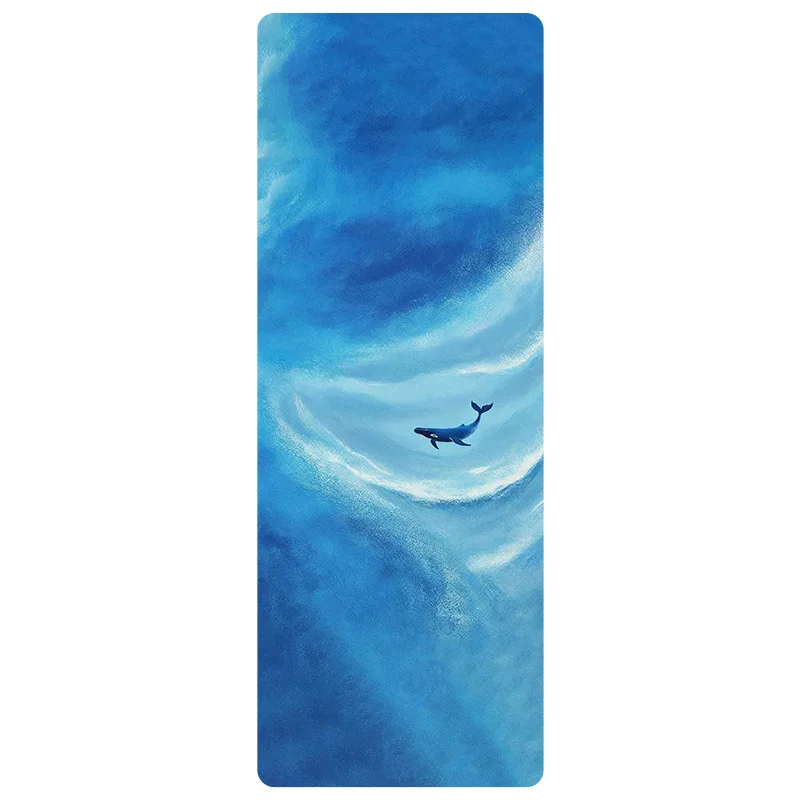 

Lezyan Suede Yoga Mat 1.5mm Non-slip Natural Rubber Easy Care Washable Portable Foldable Workout Gymnastics Exercise Gym