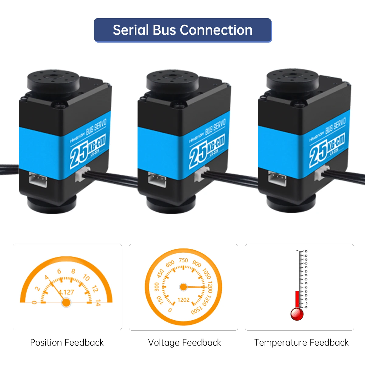 Hiwonder LX-225 Serial Bus Servo 25KG High Torque Data FeeDback