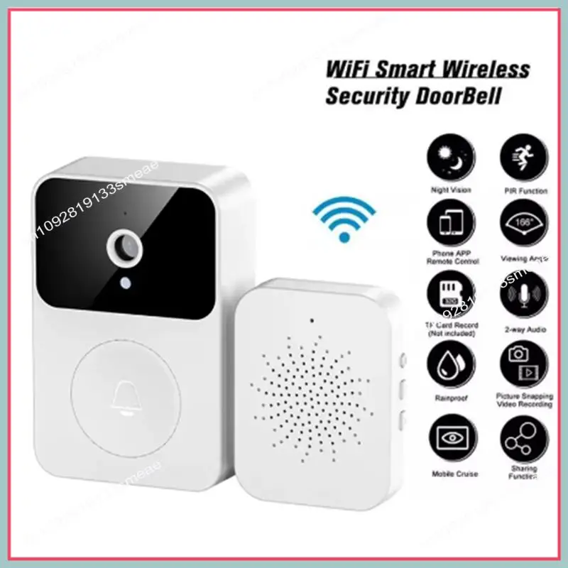 N94R Smart Wireless Wifi Video Doorbell Waterproof 1080P HD Video Doorbell With Camera HD Infrared Night Vision Camera Easy Inst