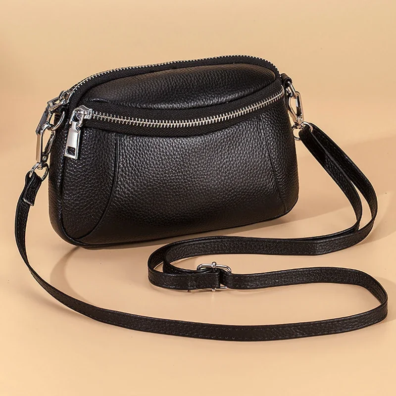 Genuine Leather Women Crossbody Bag Small Purse Bags Fashion Real Leather Female Mobile Phone Bag for Women