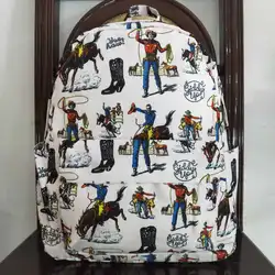 Wholesale Children Baby Boy Western Backpack Rodeo Horse Boots Daypack Toddler Outdoor Portable Kids School Bag