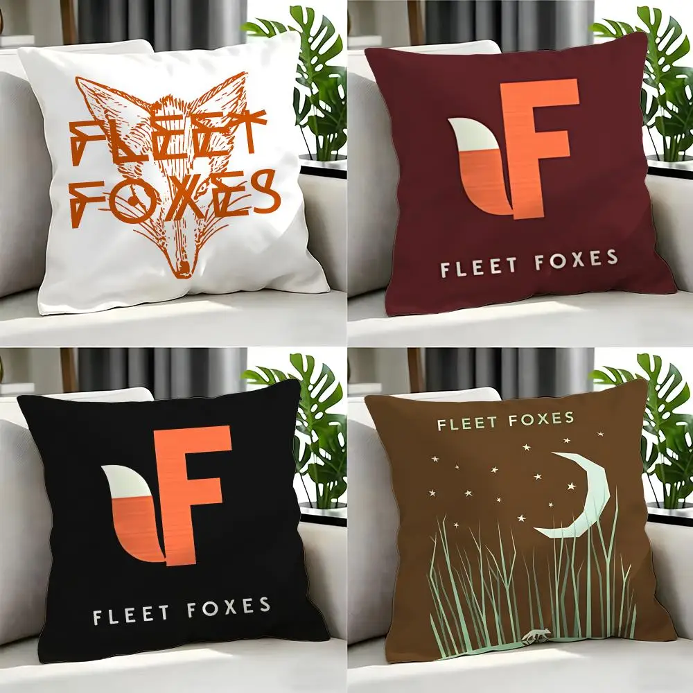 indie Fleet Foxes Cushion Cover Cushion Cover Set 4Pcs 50x50 45x45 40x40 Pillowcase Decorative Sofa Home Decor
