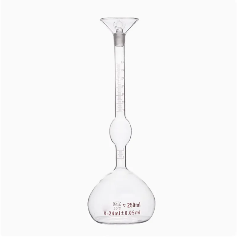 2PCS Pycnometer cement pycnometer 250ml graduated 0.02 density bottle solid Tianma pycnometer