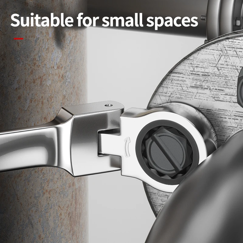 Ключ с храповым механизмом Быстрый ключ Ключ с регулируемой головкой Ручной ключ с храповым механизмом с пупсой