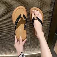 Trendy Embellished Flip Flops Women Stylish Slip-on Sandals for Street & Beach - Image 6