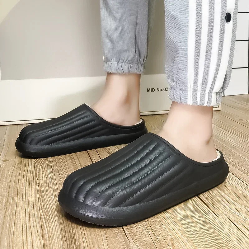 Men's and Women's Winter Popular Outdoor Comfortable, Waterproof, Warm and Durable Cotton Slippers 2025 New Model