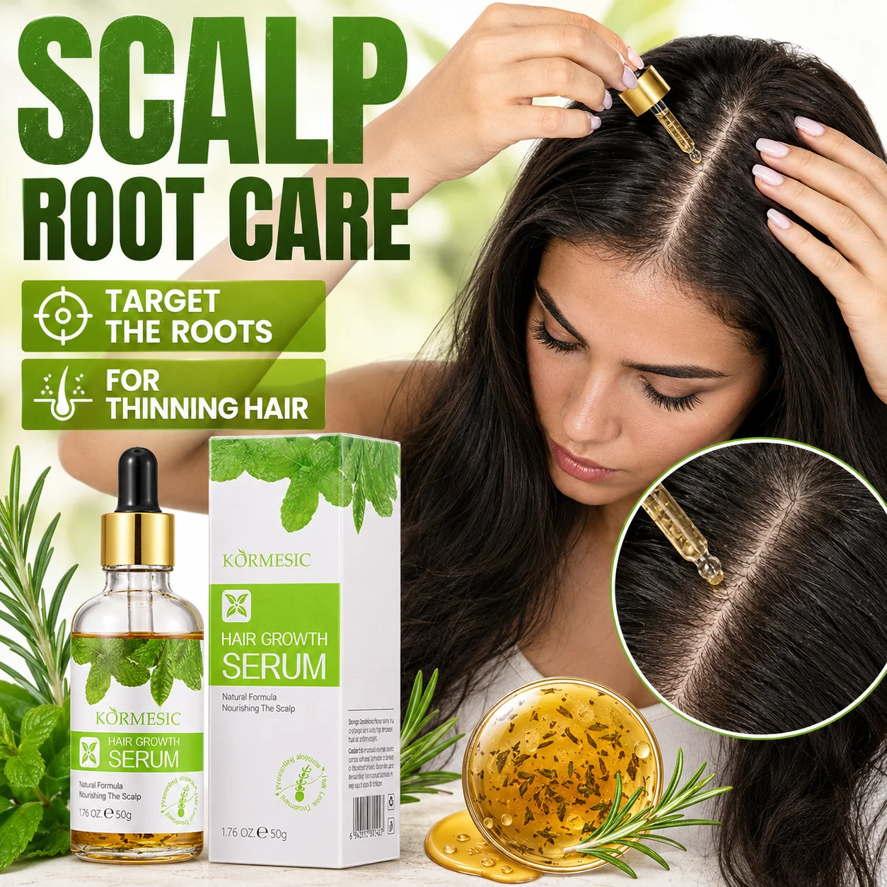 Rosemary Hair Growth Serum 50g - Hair Care Herbal Products ulasan dan harga