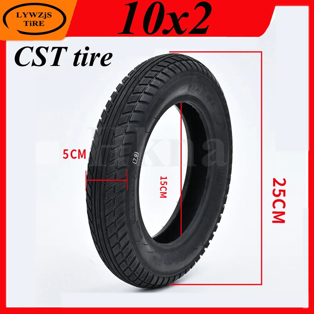 

10 Inch 10x2.0 Pneumatic Inner tube Outer Tyre for Electric Scooter Baby Carriage Wheelchair High Quality CST Tire