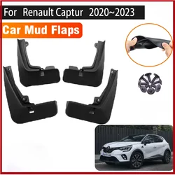 4 PCS Car Mud Flaps For Renault Captur 2022 Accessories 2020 2021 2023 Car Mudguards Splash Guard Front Rear Fenders Accessories