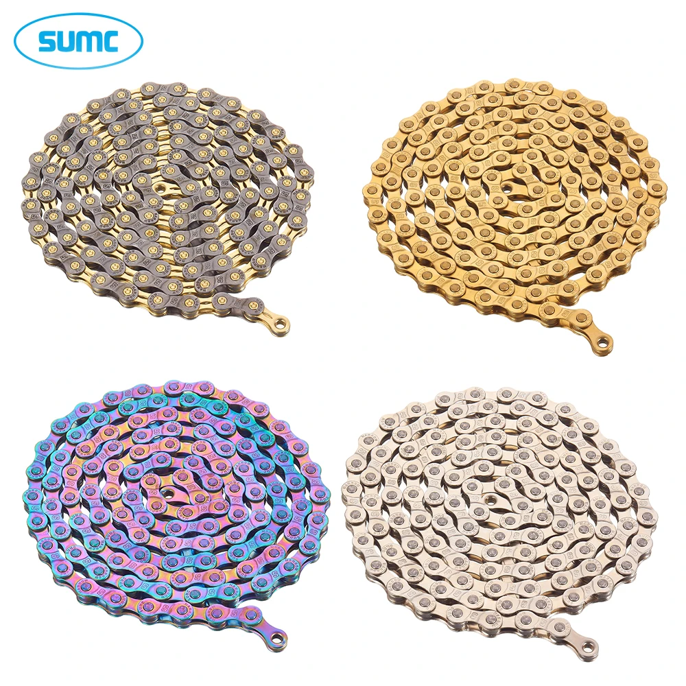 SUMC 6 7 8 Speed Bicycle Chain 116L S82 S8L MTB Road Bike 8S Original MissingLinks Mountain Bike Chains Parts for Shimano SRAM