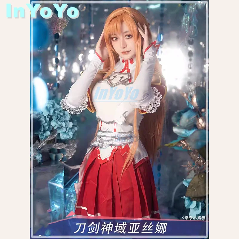 

InYoYo SAO Yuuki Asuna Alicization Cosplay Anime Sword Art Online Costume Dress Uniform Halloween Party Outfit Women New