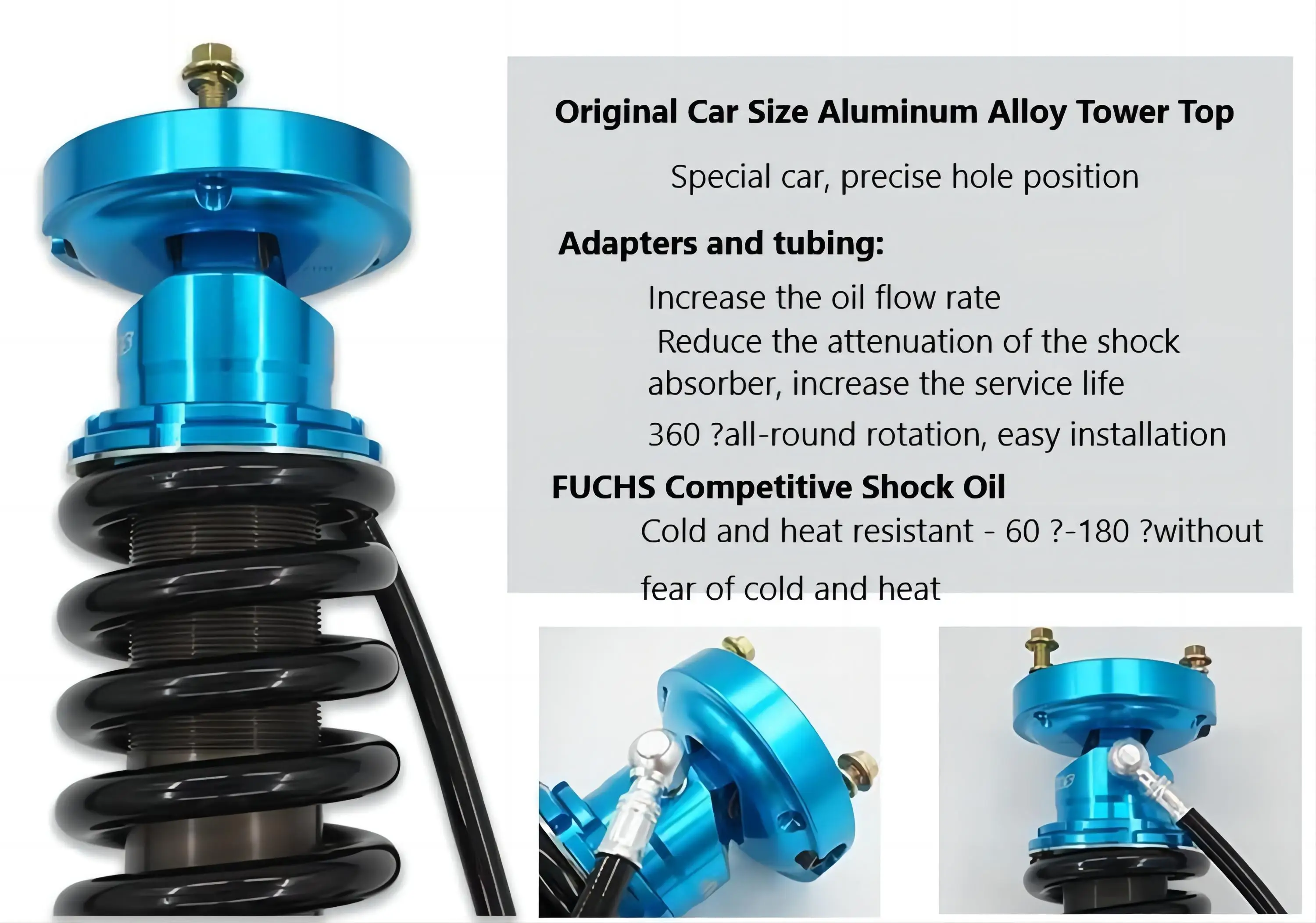 Grand Avenue Off Road Modification Adjustable Shock Absorber Two Inch Lift Kit Fit