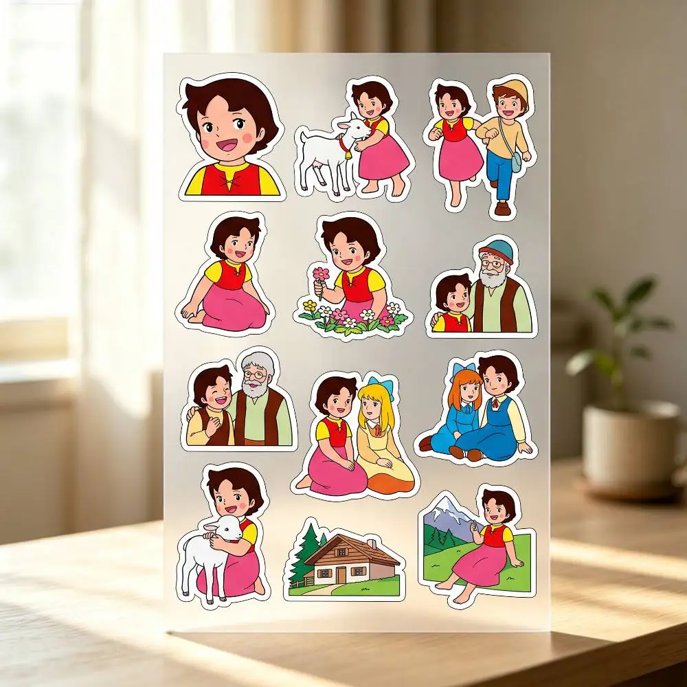 H-eidi A Girl Of The A-lps Stickers Auto Body Bumper Windows Motorcycle Laptop Walls Vinyl Decal Car Tuning Accessories