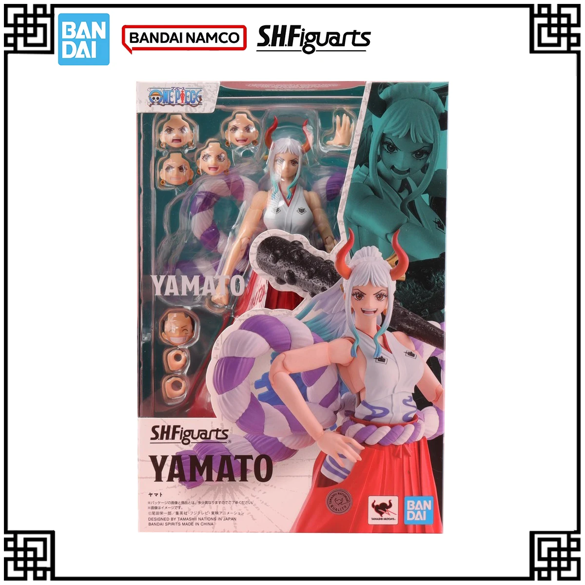 재고 있음 정품 반다이 오리지널 SHF 원피스 애니메이션 피규어 야마토 액션 피규어 어린이 선물용 장난감 크리스마스 선물