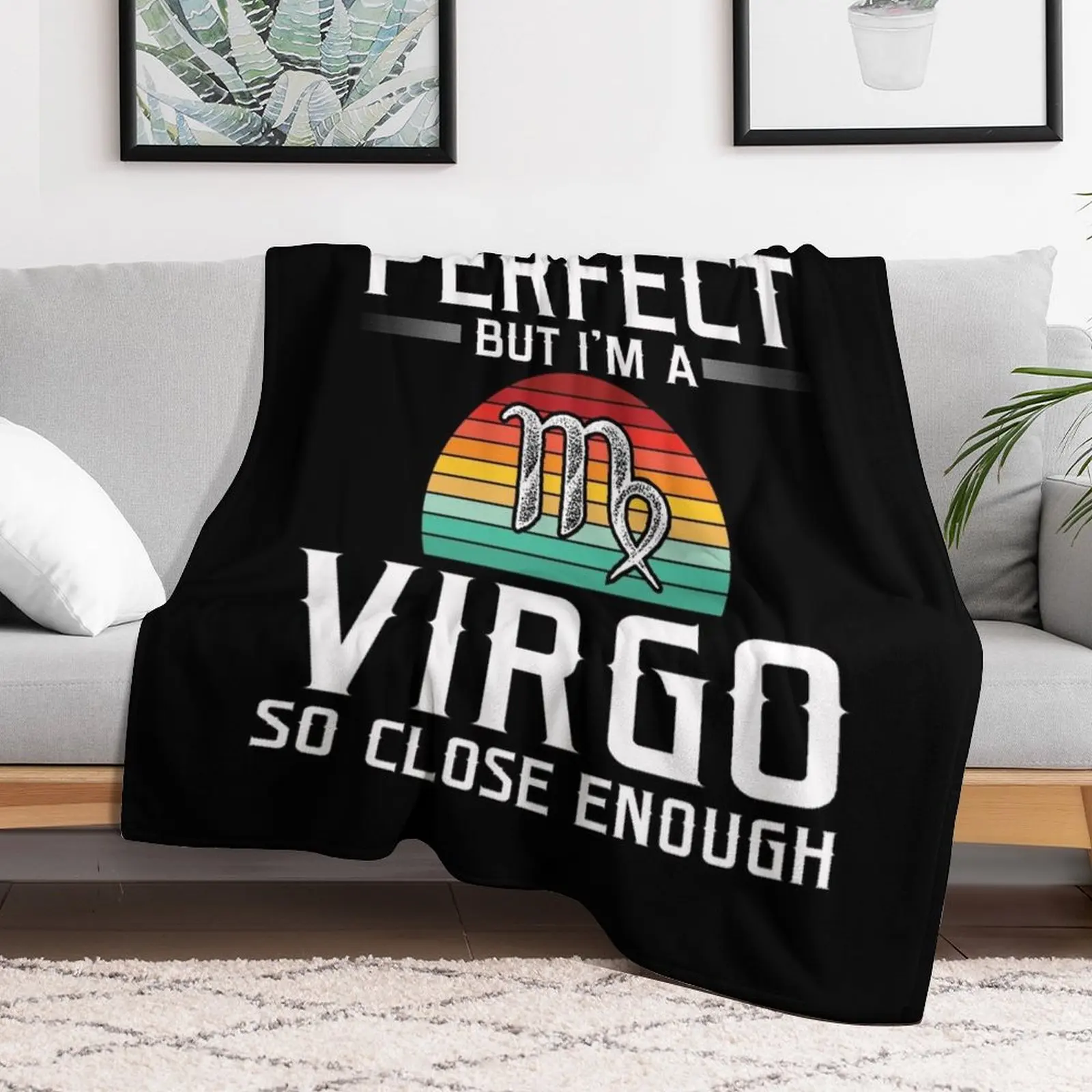 August 23 September 22 birthday Astrology Virgo Zodiac sign Throw Blanket for sofa warm for winter Blankets