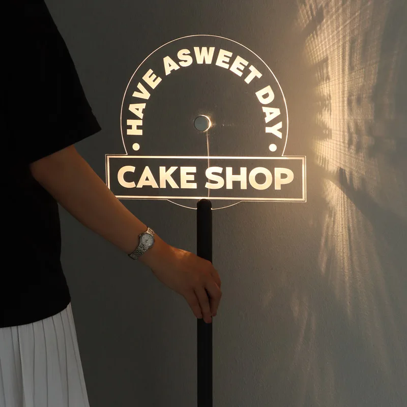 Simple floor-to-ceiling billboard customization, charging and luminous standing signs at the entrance of the milk tea shop, drai