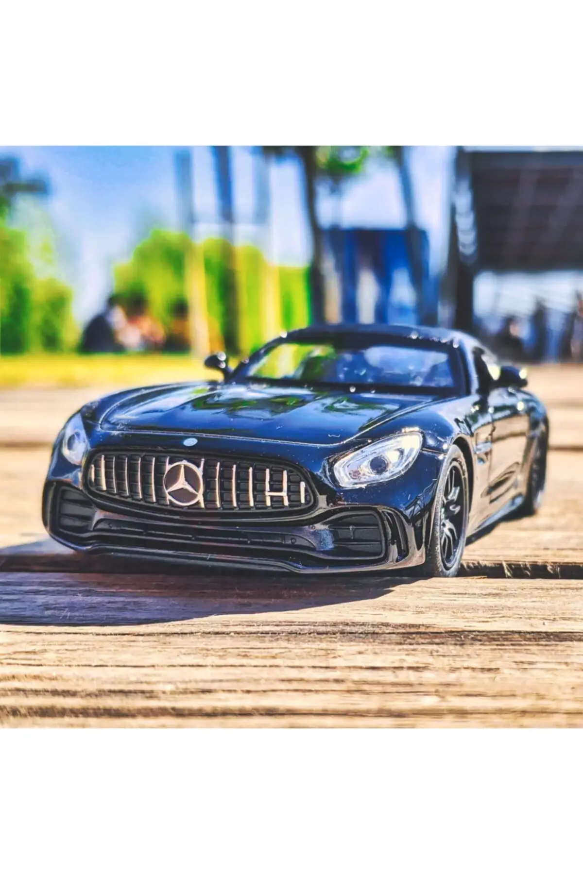 Amg Gtr Toy Model 12cm Luxury Car Black, for Kids and Adults Toy Collection