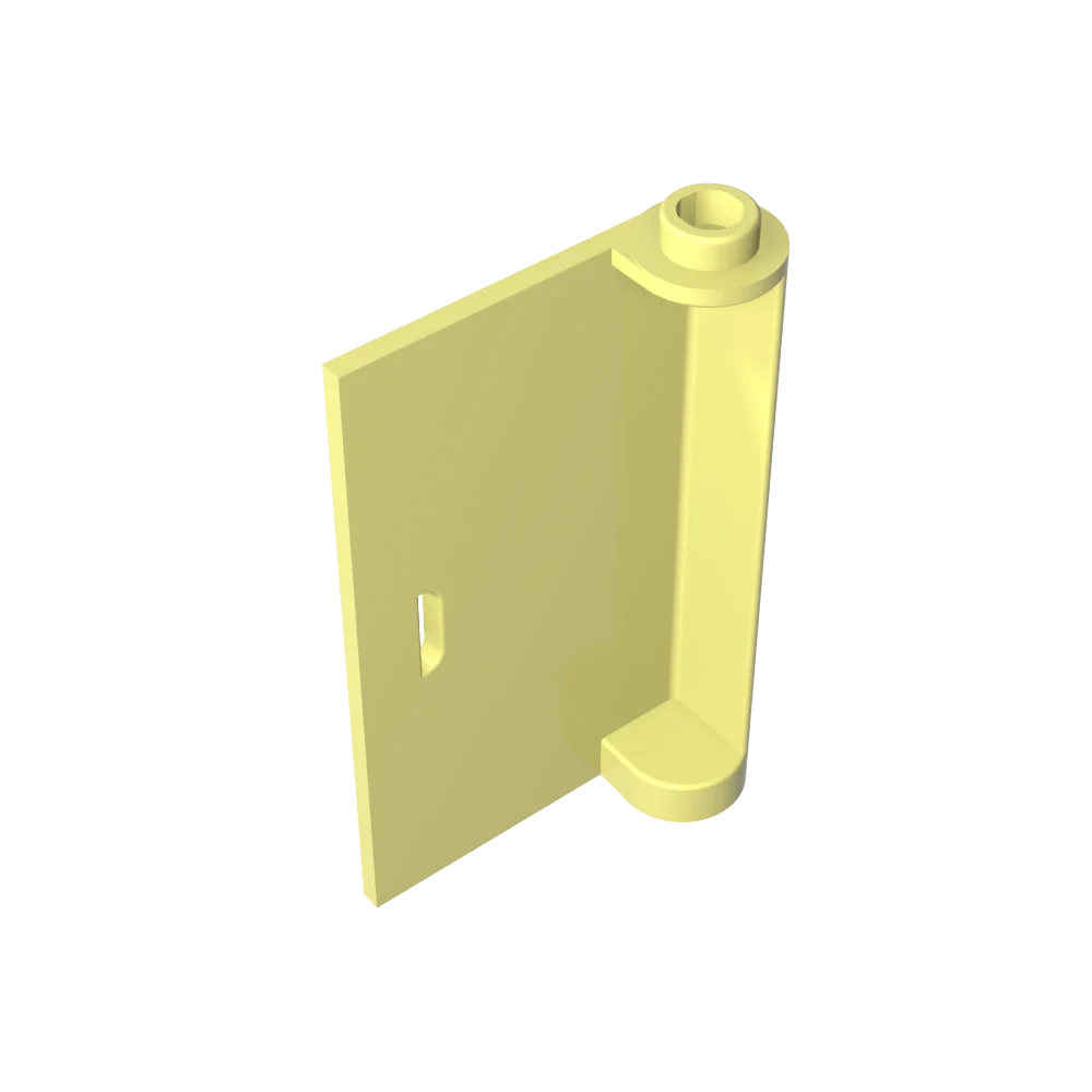 Gobricks GDS-1515 Porta 1 x 3 x 4 Esquerda - Aberta entre Dobradiça Superior e Inferior compatível com lego 58381 Blocos de Construção Técnicos