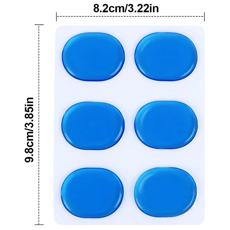 24 Pcs Silicone Drum Damper Pads, Drum Snare Mute Pad Soft Drum Damper Gel Pads for Drums Tone Control