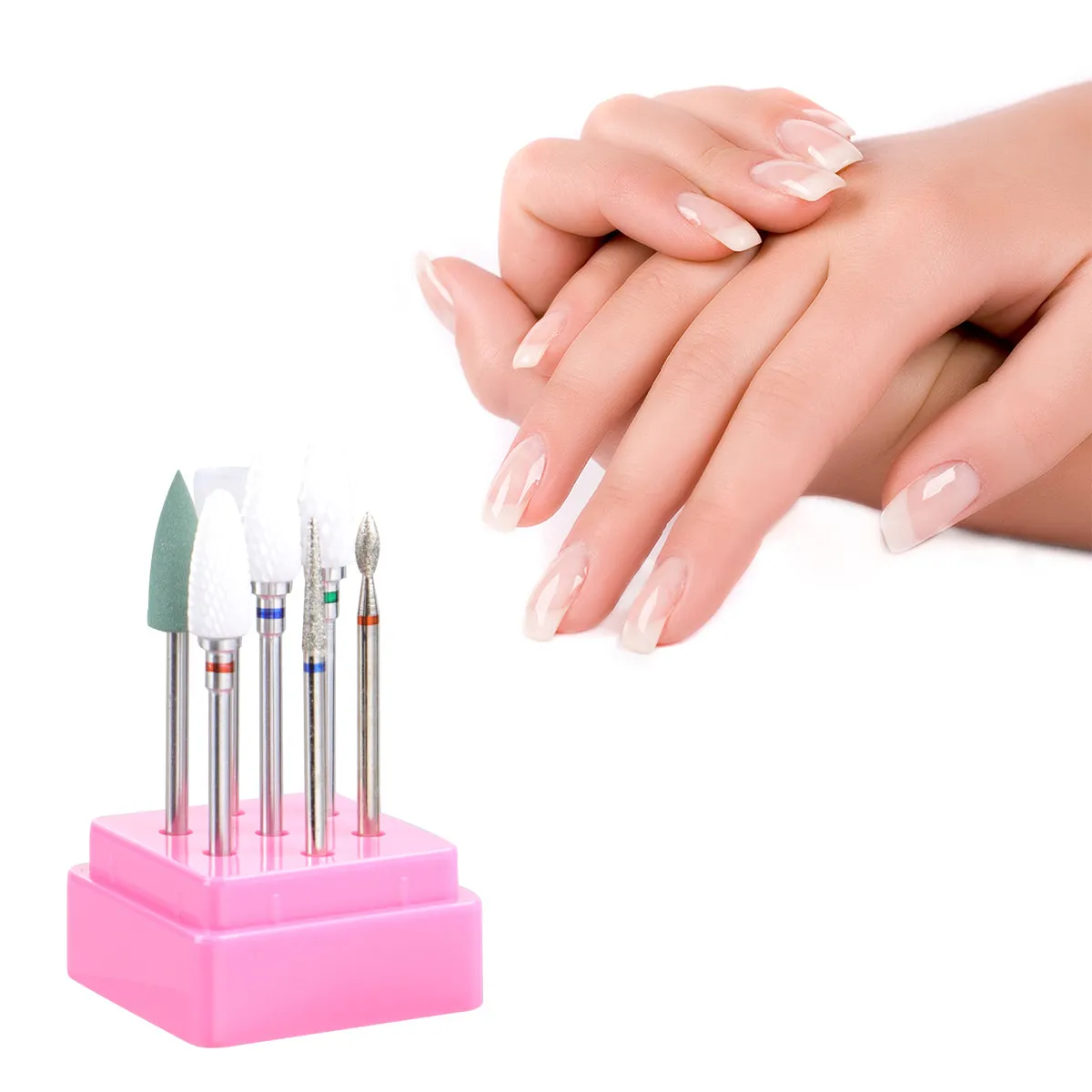 Set Creativo di Punte per Trapano per Unghie, Testine Multifunzionali per Manicure Elettrica e Cura delle Unghie