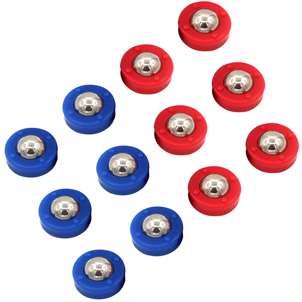 12 قطعة من الخرز المتداول اللوح الرملي، ملحقات الطاولة المنزلقة الناعمة، معدات استبدال كرات الصولجان العائلية الممتعة