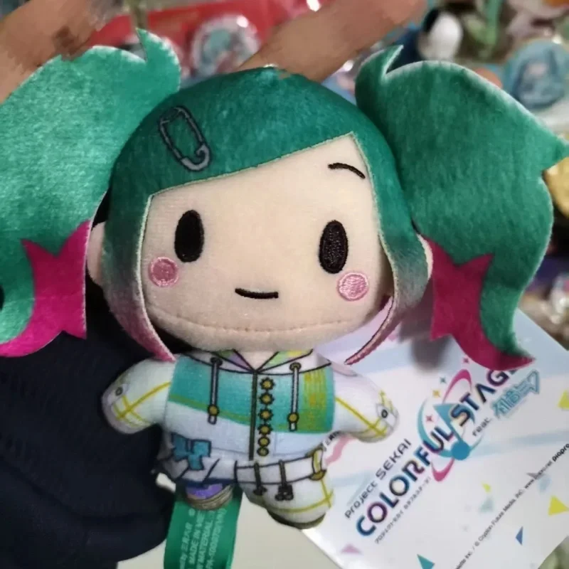 Original Hatsune Miku Project Sekai Unnamed Harmony Bean Eyes Plush Keychain Stuffed Doll Bag Accessory For Anime Collectors
