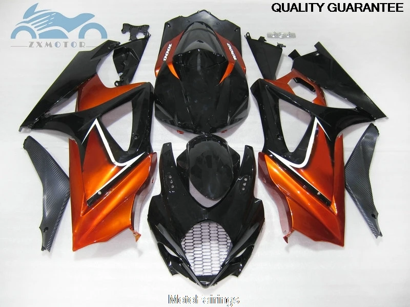Motorcycle Fairing kits for Suzuki GSXR 1000 GSXR1000 2007 2008 K7 K8 ABS plastic fairings kit 07 08 red golden