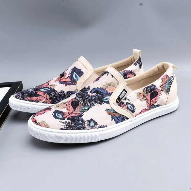 Весенне-осенние тканевые туфли без шнуровки, мужские повседневные дышащие туфли на плоской подошве, модная брендовая мужская обувь D486 Весенне-осенние тканевые туфли без шнуровки, мужские повседневные дышащие туфли на плоской подошве, модная брендовая мужская обувь D486