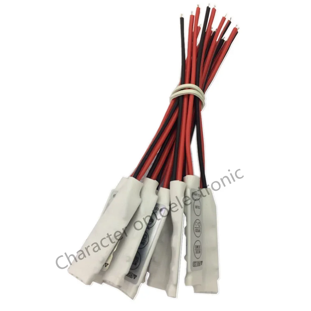 100 قطعة وحدة تحكم RGB صغيرة باهتة التبديل 19 وسائط ديناميكية 20 لون تيار مستمر 12 فولت 24 فولت 3 مفاتيح ل 5050 3528 Led قطاع مصابيح الضوء