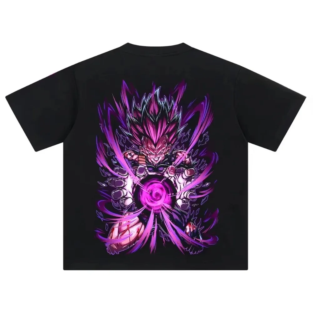 American Men and Women, American Street Hip-hop Style, Dragon Ball, Begita, Japanese Anime Cotton Harajuku, Loose Short Sleeved