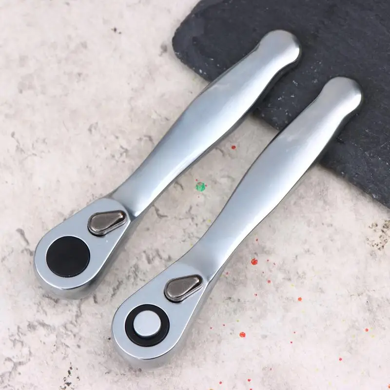 Ratchet Wrench 1/4 Drive Ratchet Handle With 72 Teeth Quick Release Screwdriver Bits Hex Torque Wrenches Set Spanner