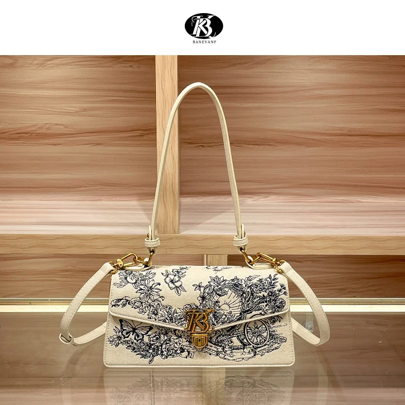 

Женская сумка через плечо с вышивкой, стильная роскошная сумка через плечо, элегантная модная сумка, сумка через плечо с ручной вышивкой