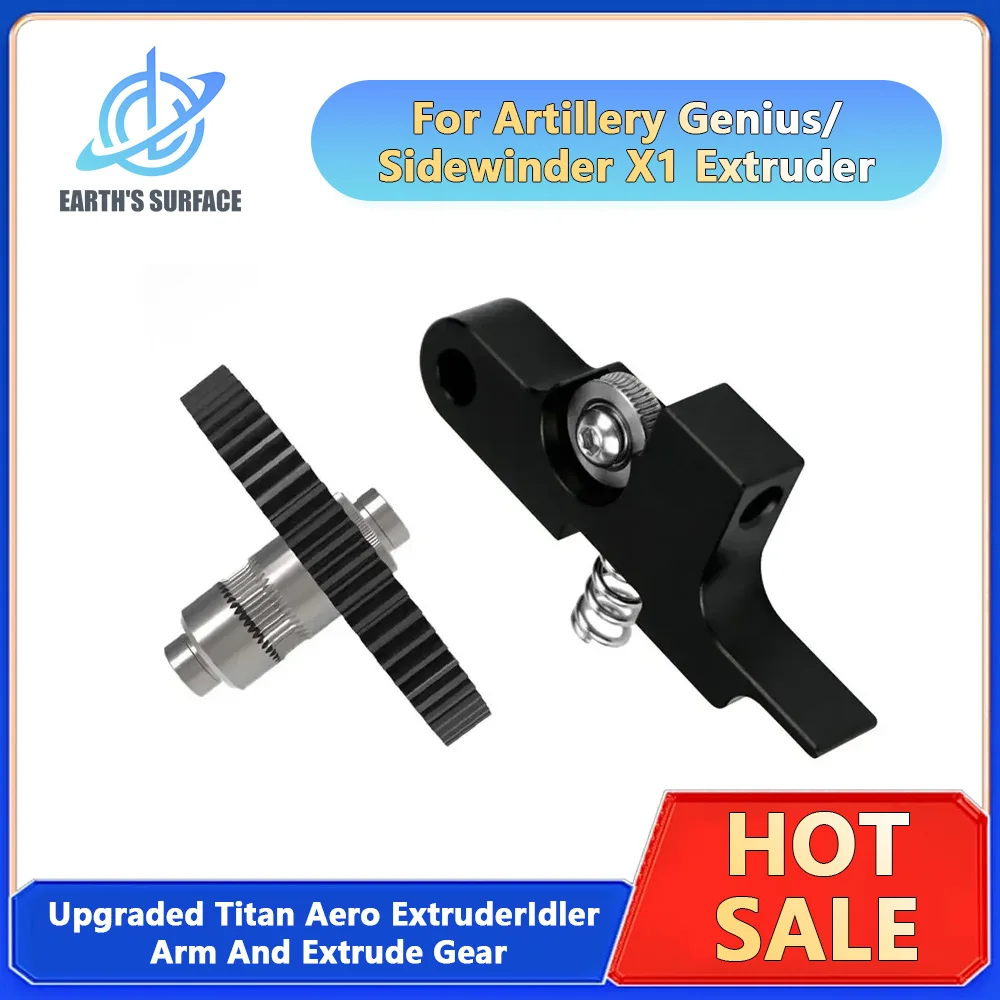 3D Printer Parts Upgraded Titan Aero Extruder Idler Arm/All Metal Upgraded Extruder Gear For Artillery Genius Sidewinder X1