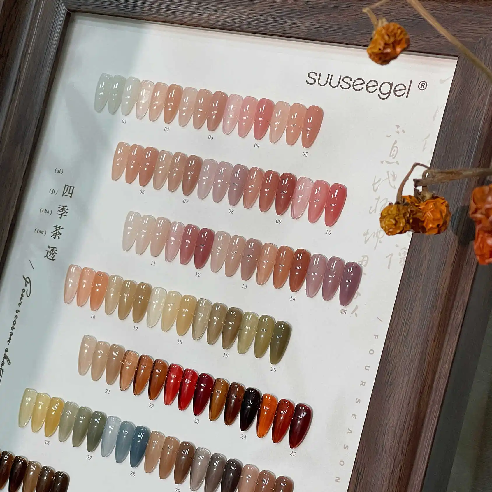 SUUSEEGEL Transparent color 36 colors Nail gel set Nail salon 2025 New Hot sale Non-toxic UV gel Fashion Nail Art Kit Wholesale