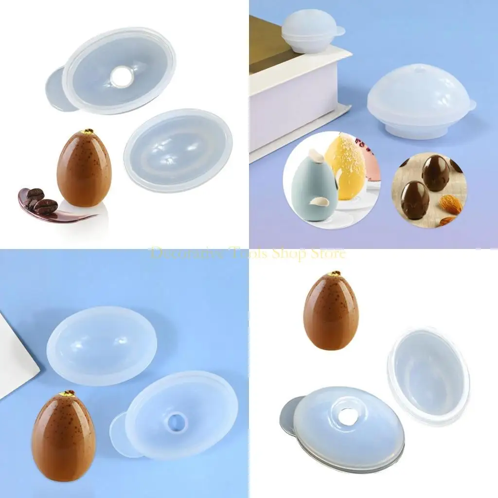 QX2E Eggs Moldes silicona Fondant Chocolate Moldes chocolate Fondant Molde