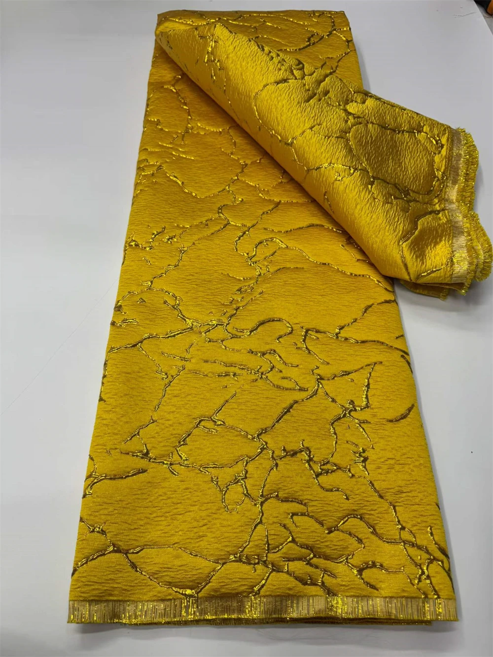 

Новая многоцветная металлическая жаккардовая ткань для штор в стиле масляной живописи, с цветочным узором, для платьев, пальто, официальной одежды, дизайнерский текстиль, женская мода