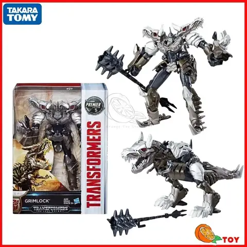 재고 있음 Takara Tomy Transformers 장난감 Transformers: 마지막 기사 TLK 클래스 V Grimlock 모델 로봇 컬렉션 액션 피규어