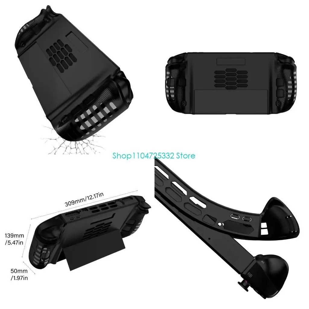 Protective Case Shockproof Cover Case For Legion GO 2 Portable Gaming Device Matte Finish DesignHeat Dissipation Ventilation