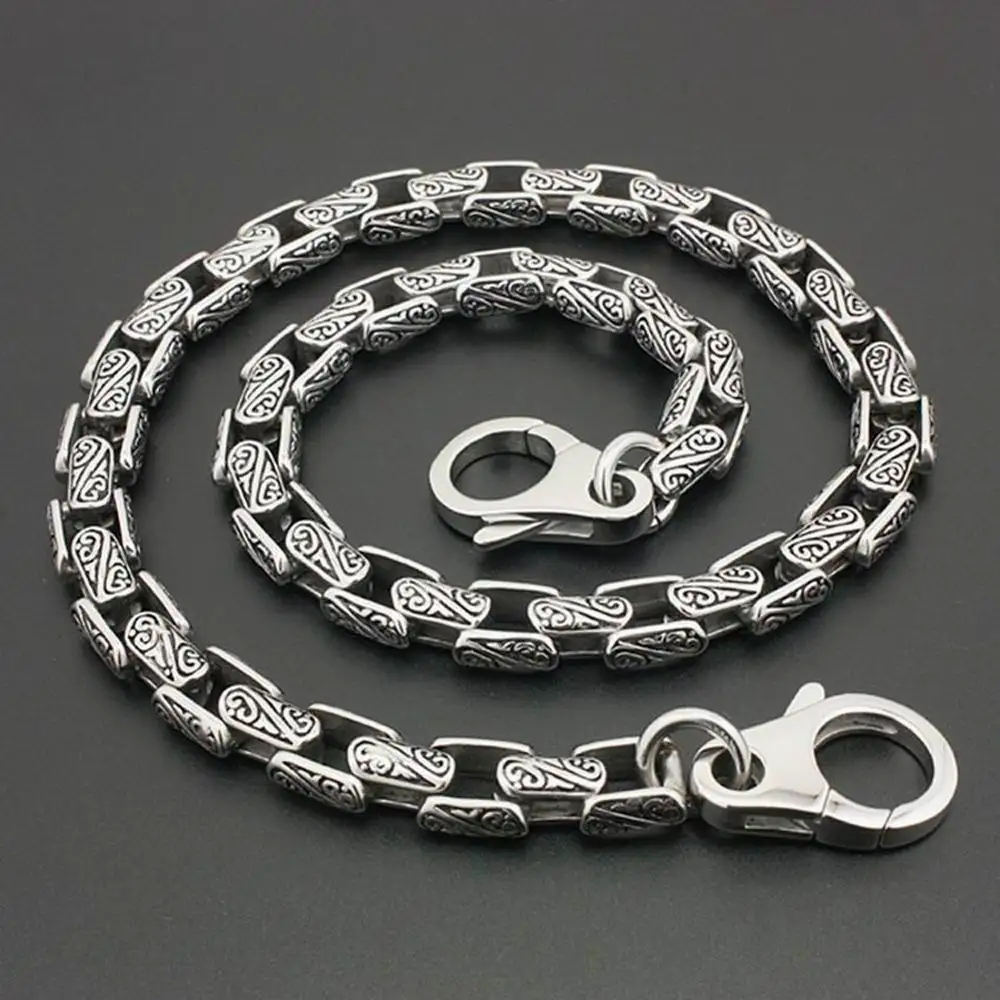 Mens Stainless Steel KeyChain Biker Wallet Chain Punk DIY Accessory 5A020WC 3P3