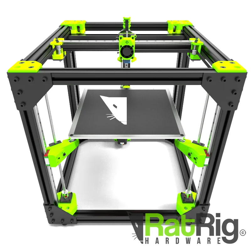 V-Core 3 3D Printer ABS+  Printed Parts Kit Green For VCore3 3.1