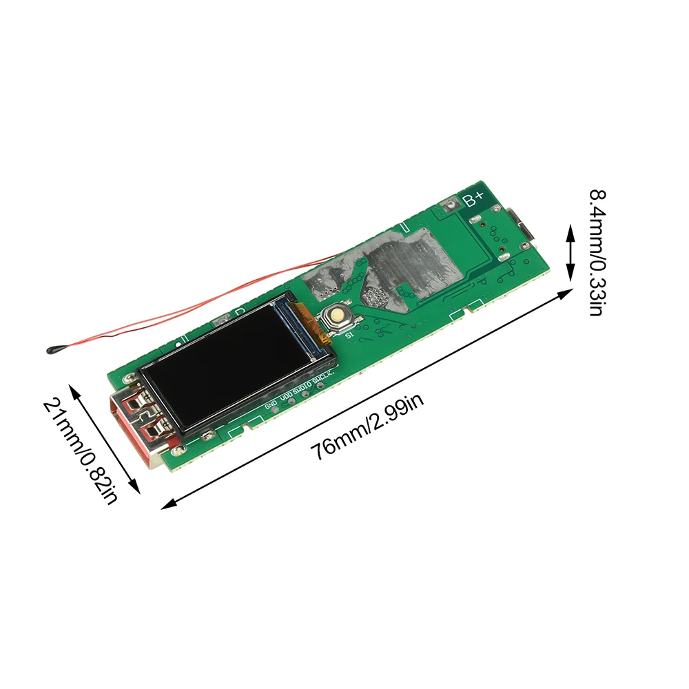 22.5W Fast Charging Module DIY Power Bank Kits Type-C+USB Interface Portable Power Charge Protection Board 21700 Battery Case ﻿