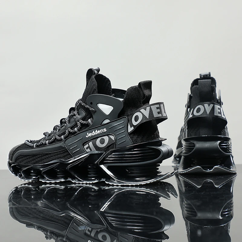 Męskie buty do biegania amortyzujące wstrząsy są modne, uniwersalne, lekkie, wygodne i stylowe męskie buty sportowe na co dzień.