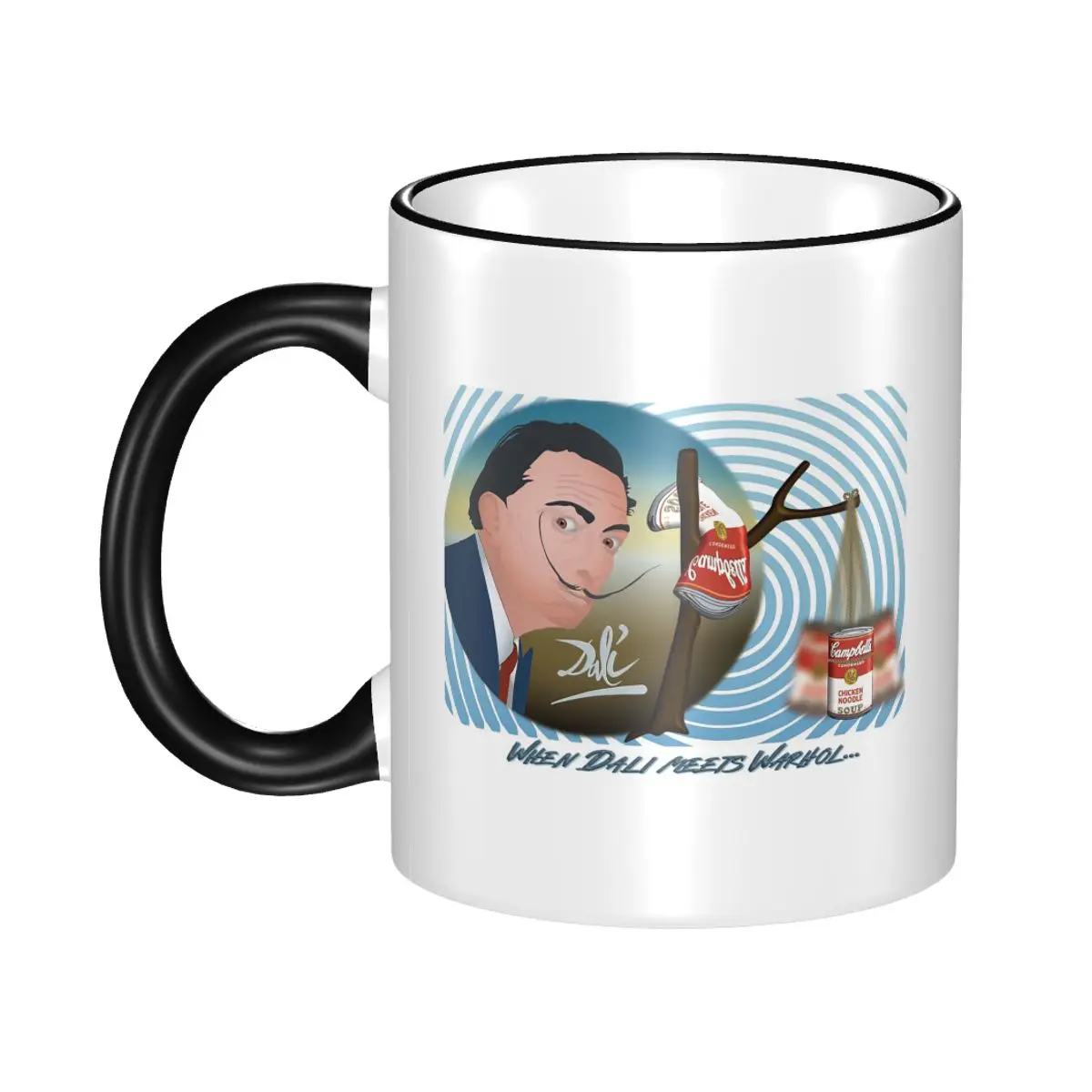 When Dali Needs Warhol Mug Funny Ceramic Coffee Cups Tea Mugs Milk Cup Drinkware Gift for Friends
