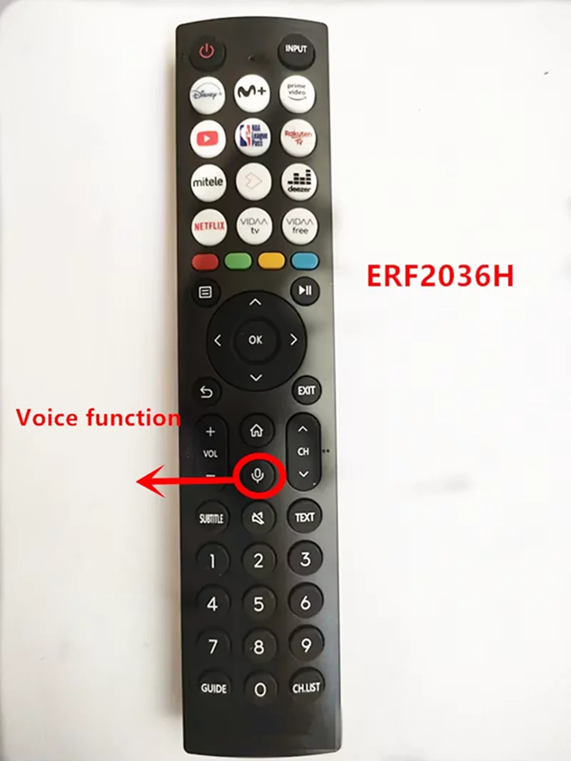 55U7HQSuitable for Hisense TV Bluetooth voice remote control ERF2M36H ERF3C66 ERF2H36H ERF2036H  ERF2J36H