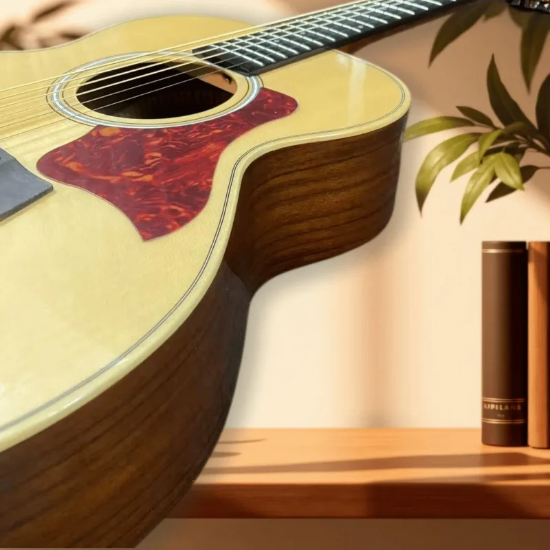 36 Inch GSmini Acoustic Guitar Solid Spruce Top Rosewood Back and Sides Natural Color Folk Guitar Professional Performance