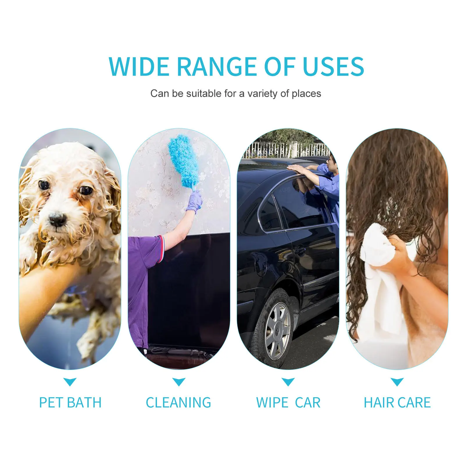 

Pet Bath Towel Thickened Soft Quickly Dry Absorbent Large Dog Cat Bath Drying Towel Grooming Supplies Travel Pet Supplies