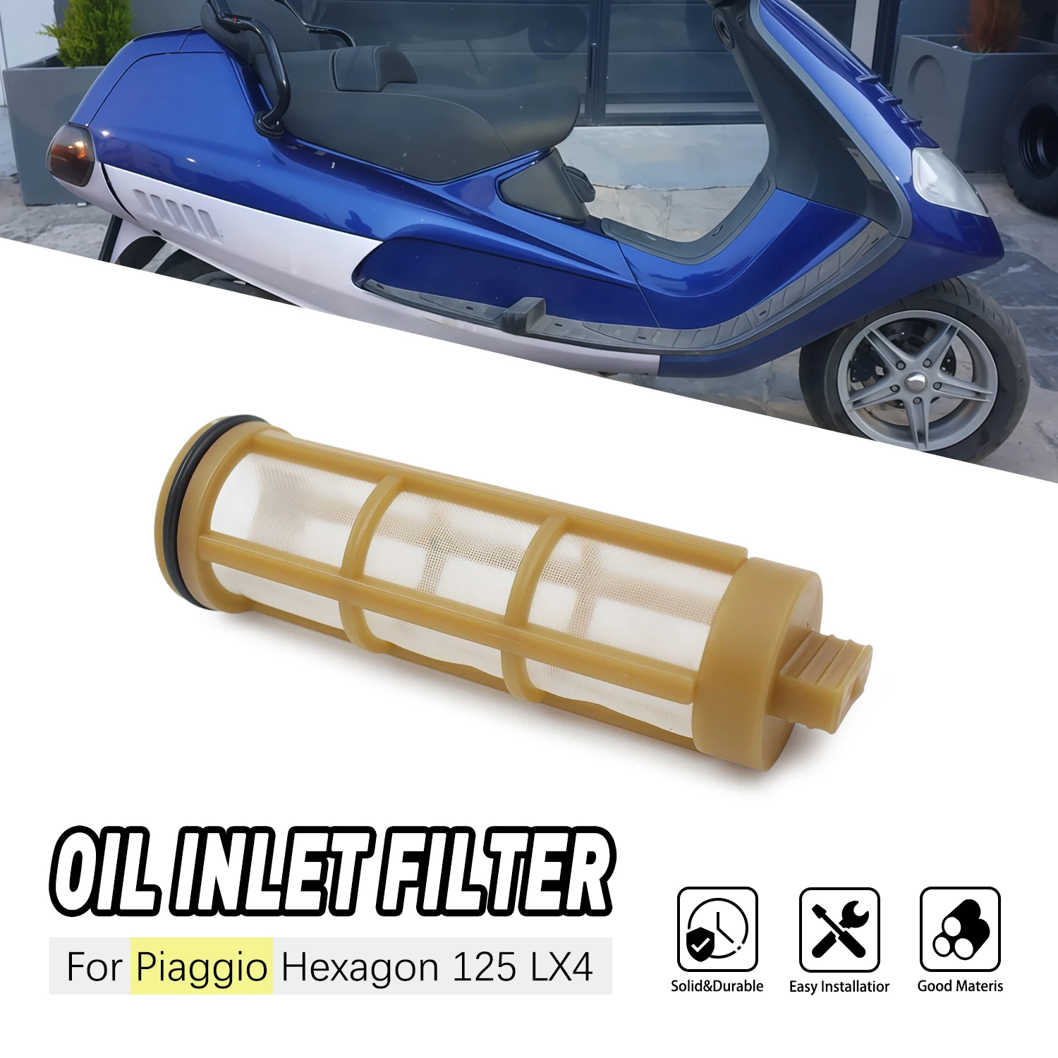 

Motorcycle Parts Oil Filter Element Engine Oil Strainer For Vespa Modern ET4 50 125 For Aprilia Mojito For Piaggio Fly 431242