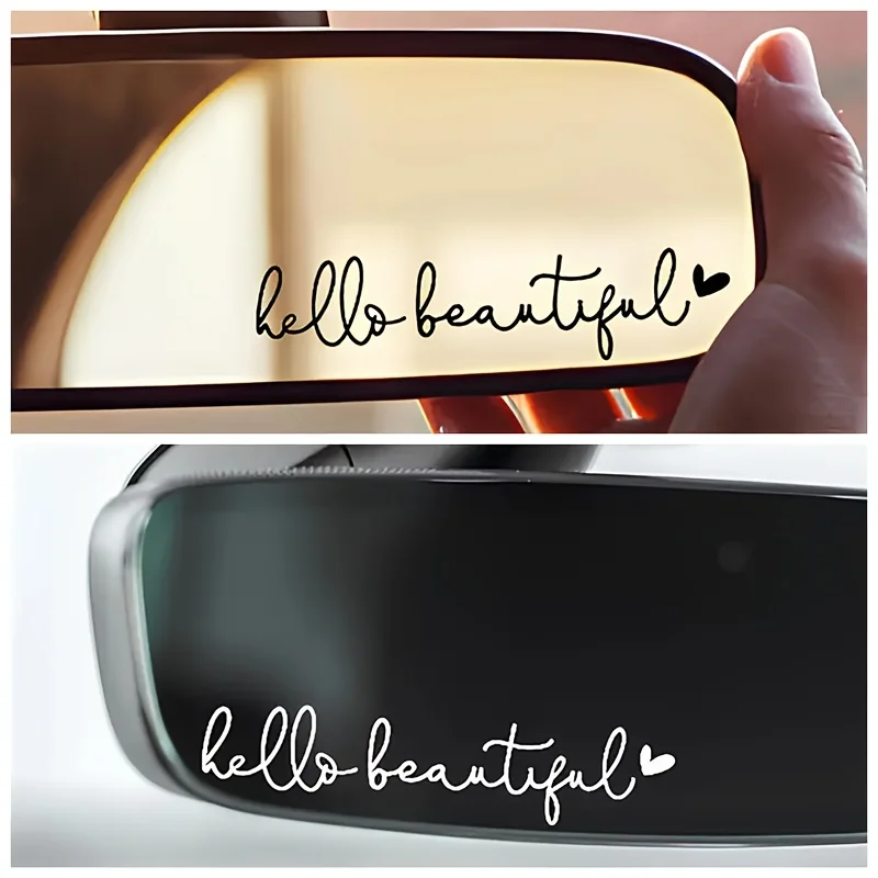

Beautiful Car Rearview Mirror Sticker, Female Car Decoration Sticker, Mirror Cup, Computer Sticker, Vinyl Car Mirror Sticker