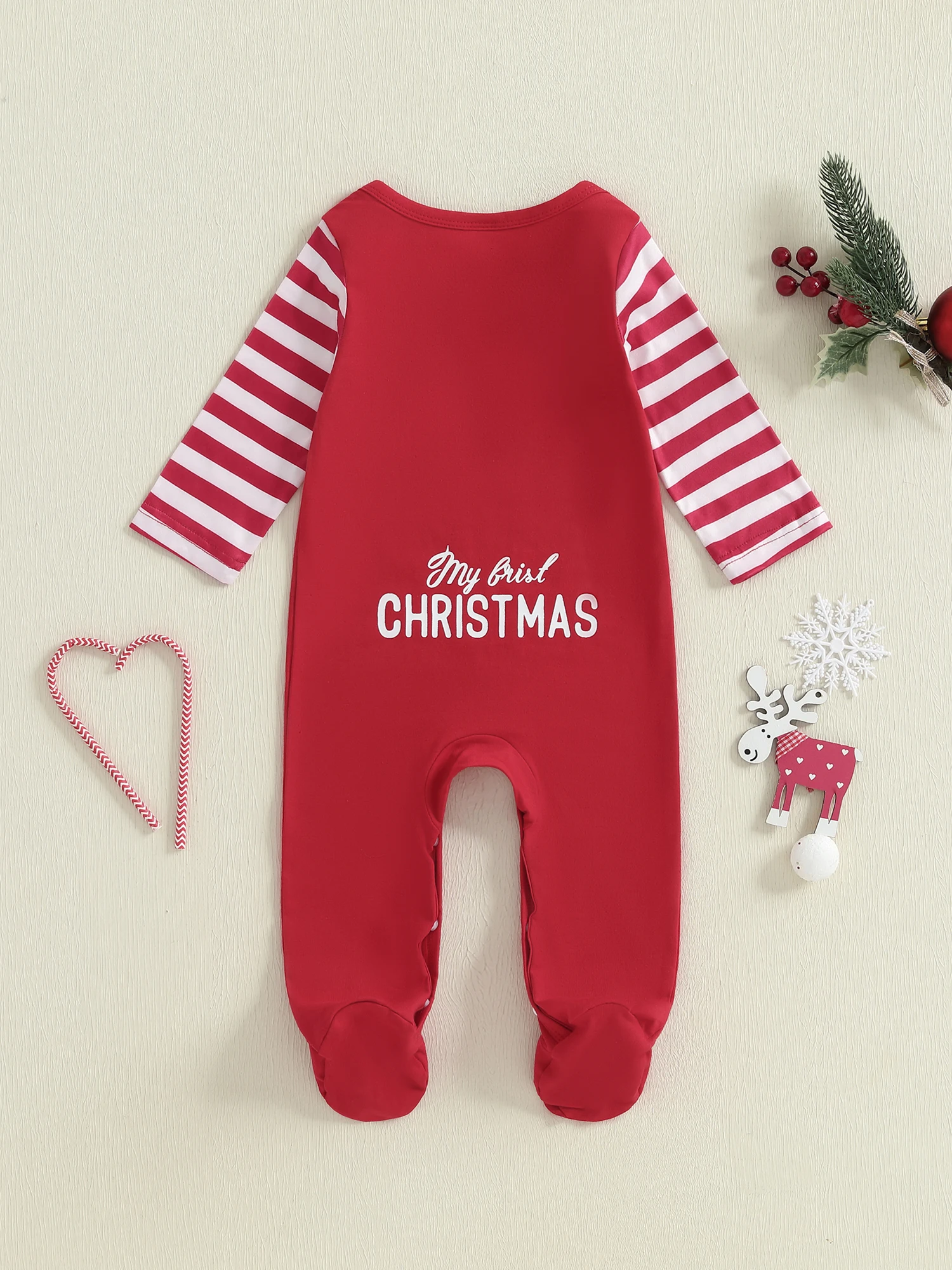 

Очаровательный уютный зимний комбинезон с капюшоном и принтом оленей для маленьких девочек и мальчиков, праздничный праздничный наряд, теплая одежда