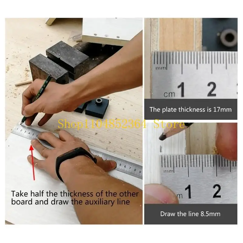 652f-木ダボジグポケット穴掘削ロケータージグドリルガイド穴パンチャーツール